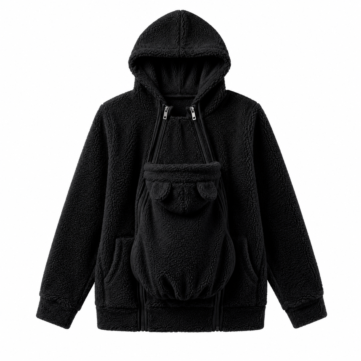 LittleKangaroo - 2-in-1 Warm Fleece Baby Carrier Hoodie
