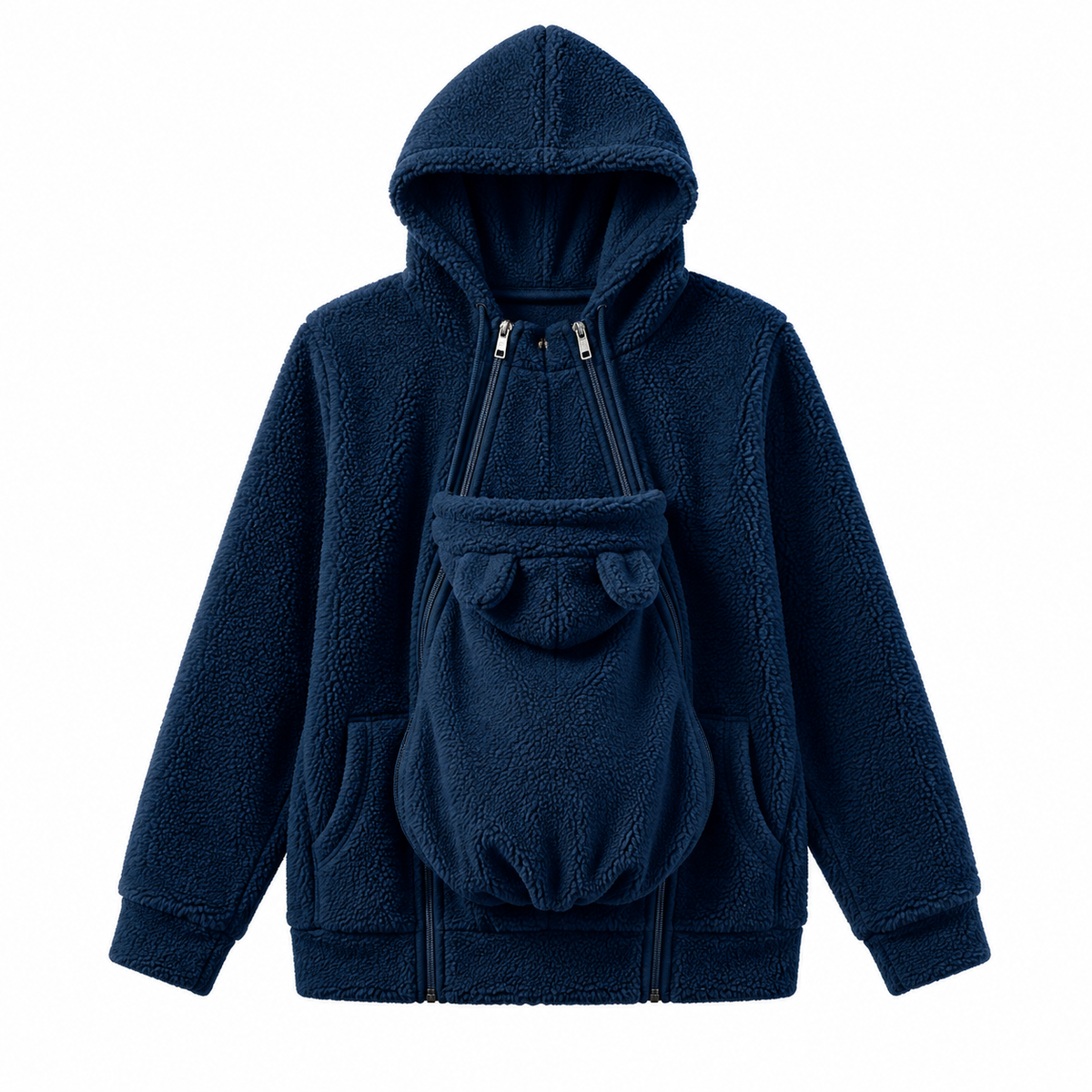 LittleKangaroo - 2-in-1 Warm Fleece Baby Carrier Hoodie