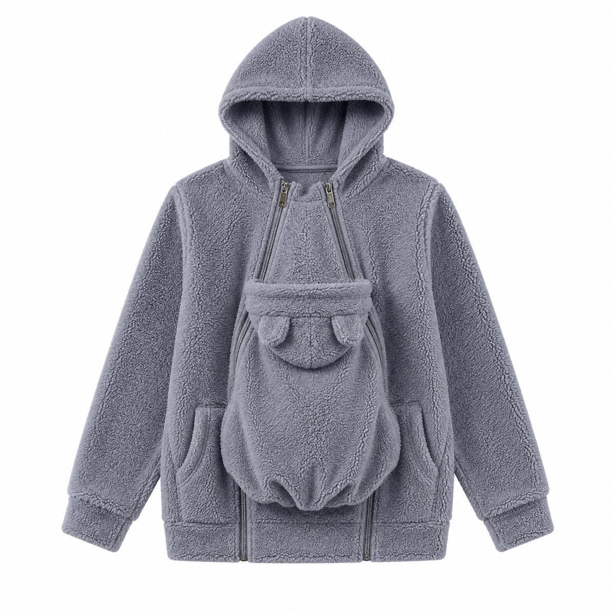 LittleKangaroo - 2-in-1 Warm Fleece Baby Carrier Hoodie